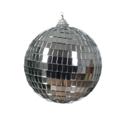 Baubles foam shiny silver 